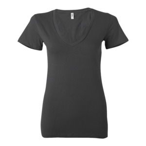 Bella+Canvas B6035 - Ladies Jersey Short-Sleeve Deep V-Neck T-Shirt