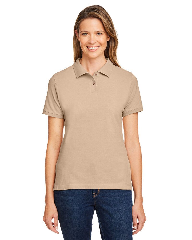 Harriton M200W - Ladies 6 oz. Ringspun Cotton Piqué Short-Sleeve Polo