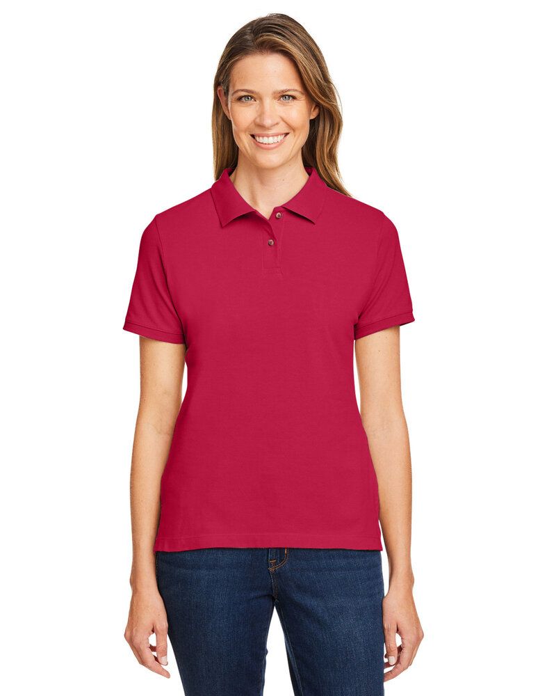 Harriton M200W - Ladies 6 oz. Ringspun Cotton Piqué Short-Sleeve Polo