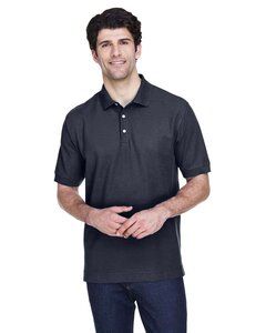 Devon & Jones D100 - Men's Pima Piqué Short-Sleeve Polo Navy