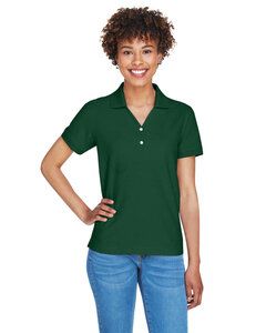 Devon & Jones D100W - Ladies Pima Piqué Short-Sleeve Y-Collar Polo Forest