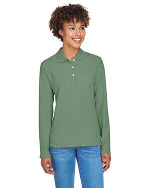 Devon & Jones D110W - Ladies Pima Piqué Long-Sleeve Polo