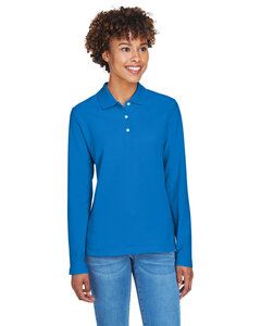 Devon & Jones D110W - Ladies Pima Piqué Long-Sleeve Polo