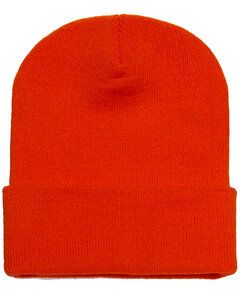 Yupoong 1501 - Cuffed Knit Cap Orange
