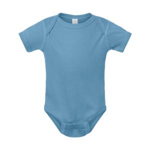 Rabbit Skins 4400 - Infant Baby Rib Bodysuit Light Blue