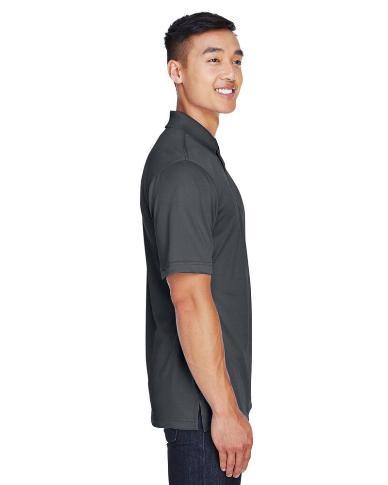 Harriton M345 - Men's Advantage IL Snap Placket Performance Polo