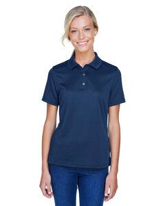 Harriton M345W - Ladies Advantage IL Snap Placket Performance Polo Dark Navy