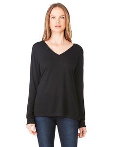 Bella+Canvas 8855 - Women's Flowy Long Sleeve Tee Black