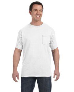 Hanes 5590 - T-shirt With A Pocket White