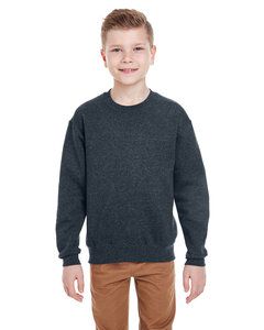 JERZEES 562BR - NuBlend® Youth Crewneck Sweatshirt Black Heather