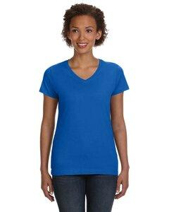 LAT 3507 - Ladies' Fine Jersey V-NeckT-Shirt Royal blue