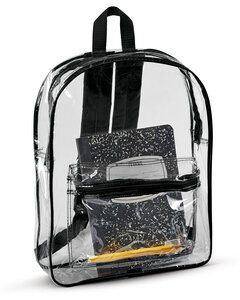 Liberty Bags 7010 - CLEAR PVC BACKPACK Black