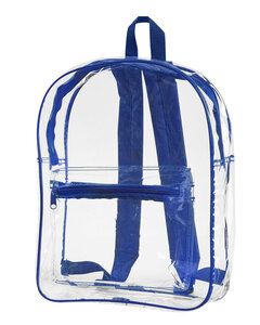 Liberty Bags 7010 - CLEAR PVC BACKPACK Royal blue