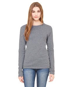 Bella+Canvas B6500 - Women's Jersey Long Sleeve Tee Deep Heather