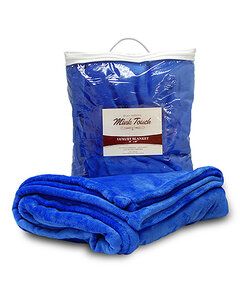 Alpine 8721 - MINK TOUCH LUXURY BLANKET Royal blue