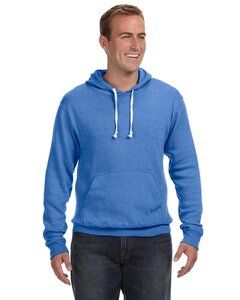 J. America J8871 - Adult Tri-Blend Fleece Pullover Hood Cool Royal Tri-Blend