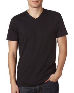 Next Level NL6440 - Men's Premium Fitted Sueded V-Neck Tee Black