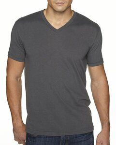 Next Level NL6440 - Men's Premium Fitted Sueded V-Neck Tee Heavy Metal