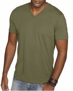 Next Level NL6440 - Men's Premium Fitted Sueded V-Neck Tee Military Green