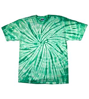 Tie dye gildan t-shirts for men green