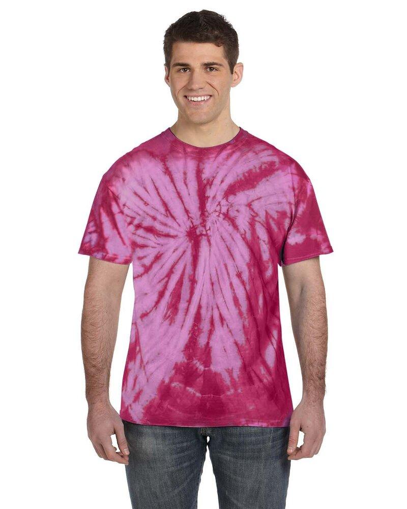 Tie dye gildan t-shirts for men green