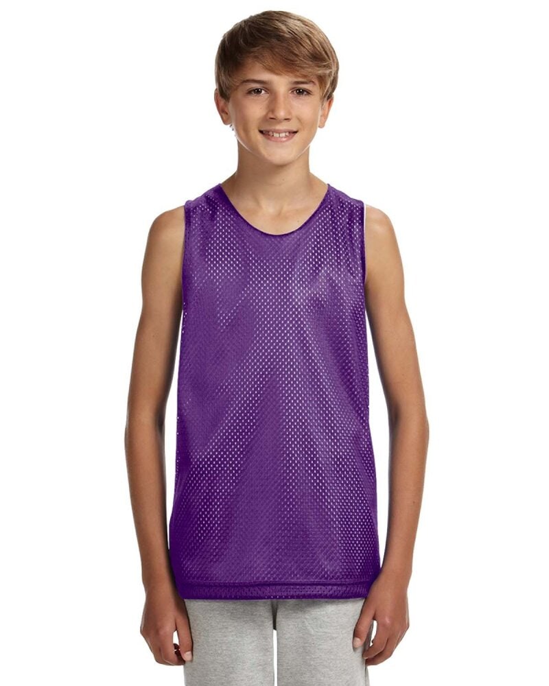 A4 N2206 - Youth Reversible Mesh Tank Shirt