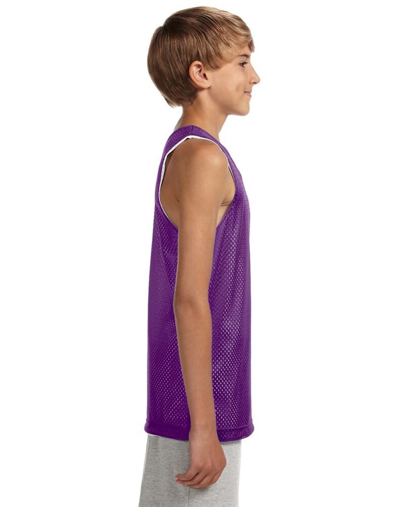 A4 N2206 - Youth Reversible Mesh Tank Shirt