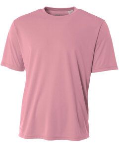 A4 N3142 - Men's Shorts Sleeve Cooling Performance Crew Shirt Pink