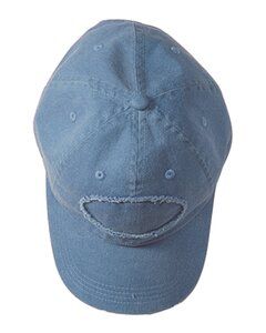 Authentic Pigment 1917 - Pigment-Dyed Raw-Edge Patch Baseball Cap Denim