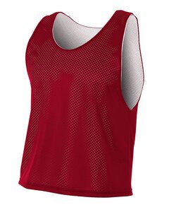 A4 N2274 - Men's Lacrosse Reversible Practice Jersey Cardinal/White