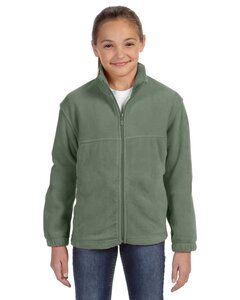 Harriton M990Y - Youth 8 oz. Full-Zip Fleece Dill