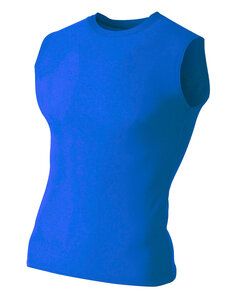 A4 N2306 - Men's Compression Muscle Shirt Royal blue