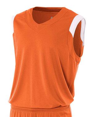 A4 N2340 - Adult Moisture Management V Neck Muscle Shirt