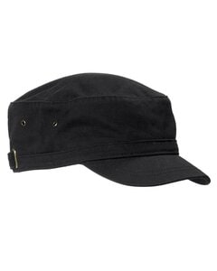 Big Accessories BA501 - Short Bill Cadet Cap Black