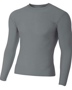 A4 N3133 - Long Sleeve Compression Crew Shirt Graphite