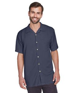 Harriton M570 - Men's Bahama Cord Camp Shirt Navy