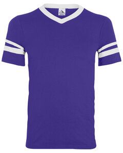 Augusta 361 - Youth Sleeve Stripe Jersey Purple/White