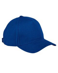 Big Accessories BX034 - 5-Panel Brushed Twill Cap Royal blue