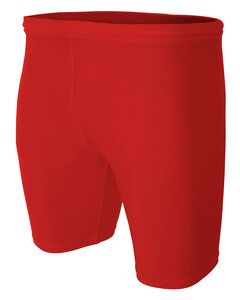 A4 N5259 - Men's 8" Inseam Compression Shorts Scarlet
