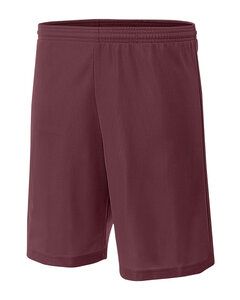 A4 NB5184 - Youth 6" Inseam Micro Mesh Shorts Cardinal