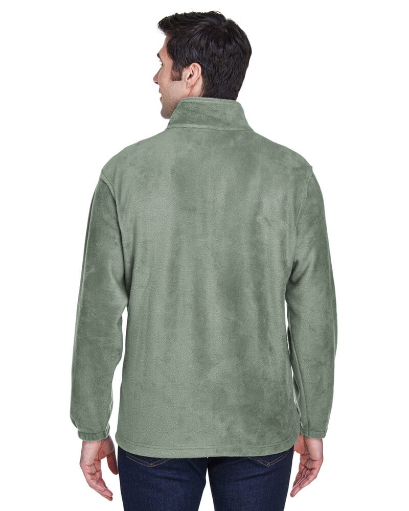 Harriton M990T - Men's Tall 8oz. Full-Zip Fleece