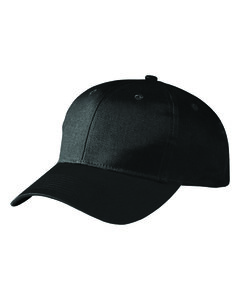 Augusta 6204 - 6-Panel Cotton Twill Low Profile Cap Black