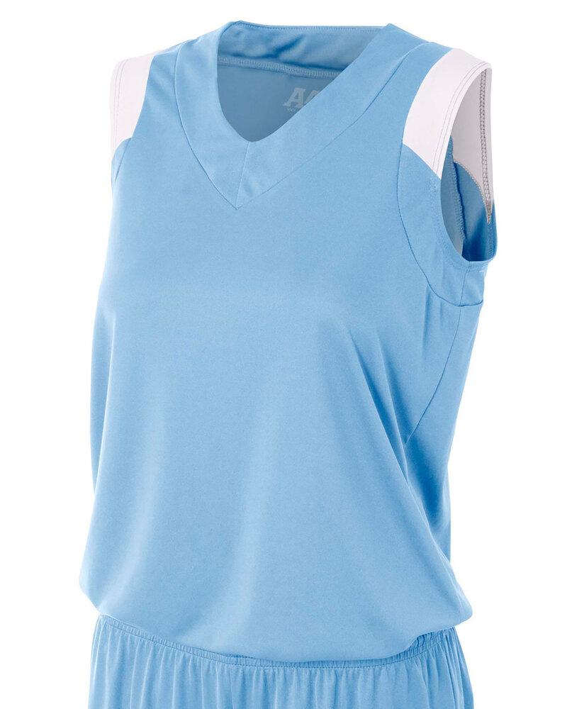 A4 NW2340 - Ladies Moisture Management V Neck Muscle Shirt