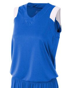 A4 NW2340 - Ladies Moisture Management V Neck Muscle Shirt