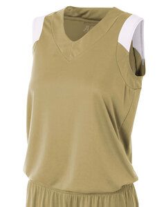 A4 NW2340 - Ladies Moisture Management V Neck Muscle Shirt