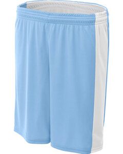 A4 NW5284 - Ladies Reversible Moisture Management Shorts Lt Blue/White