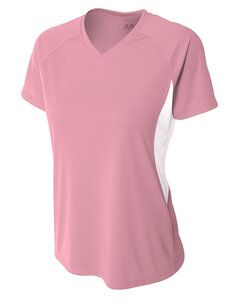 A4 NW3223 - Ladies Color Block Performance V-Neck Shirt