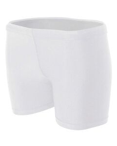 A4 NW5313 - Ladies 4" Inseam Compression Shorts White