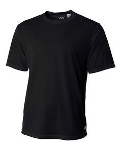 A4 N3252 - Mens Shorts Sleeve Crew Birds Eye Mesh T-Shirt