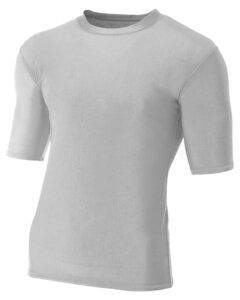 A4 N3283 - Men's 7 vs 7 Compression T-Shirt Silver